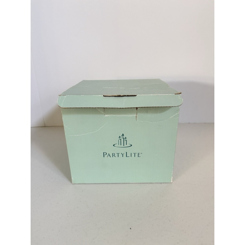 PartyLite Frosted Snowball Tealight Holder Rare Retired P17B/L0610 - Picture 2 of 8